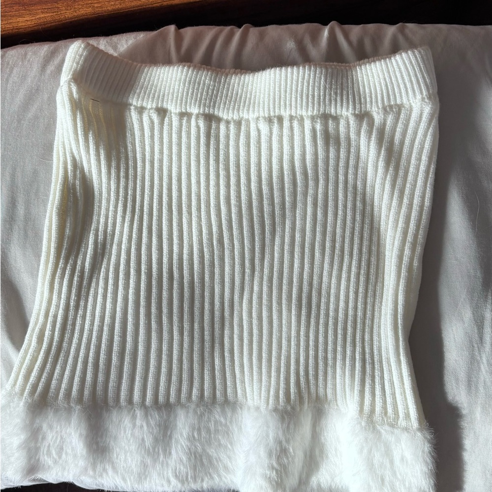 White warm skirt
